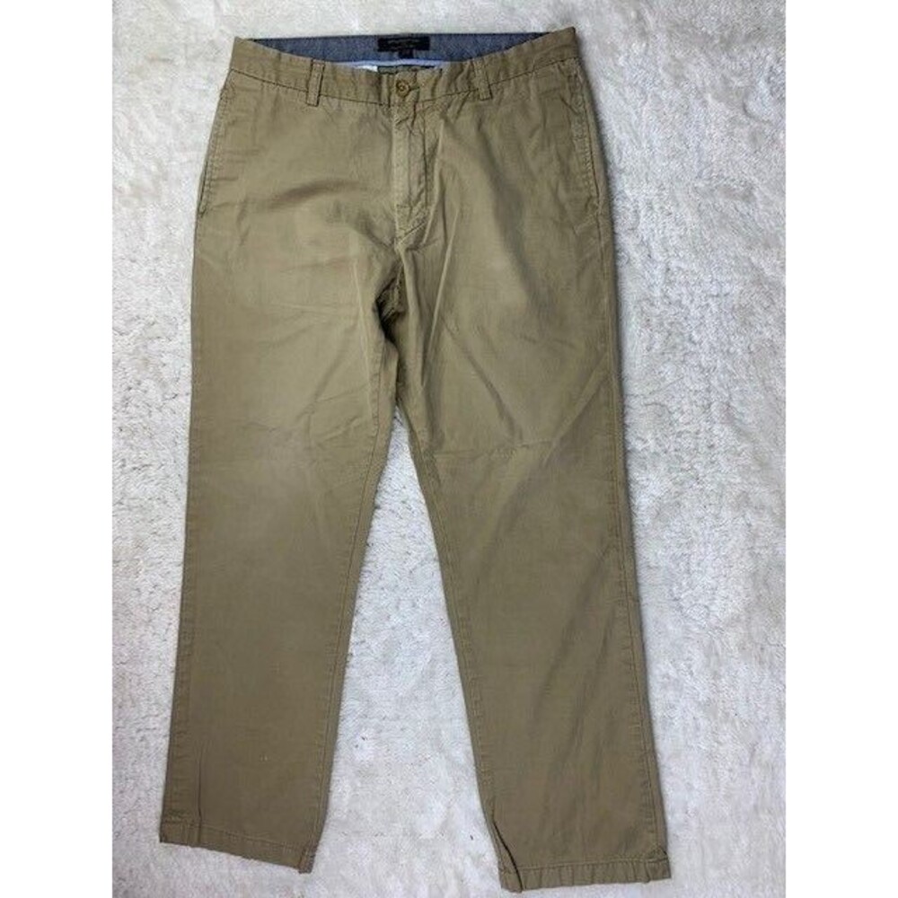 Banana Republic 35x32 Men Pant Chino Straight Fit Gavin Cotton (Actual Inseam 31